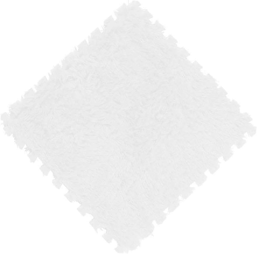 20 Pcs Plush Foam Floor Mat Square Carpet