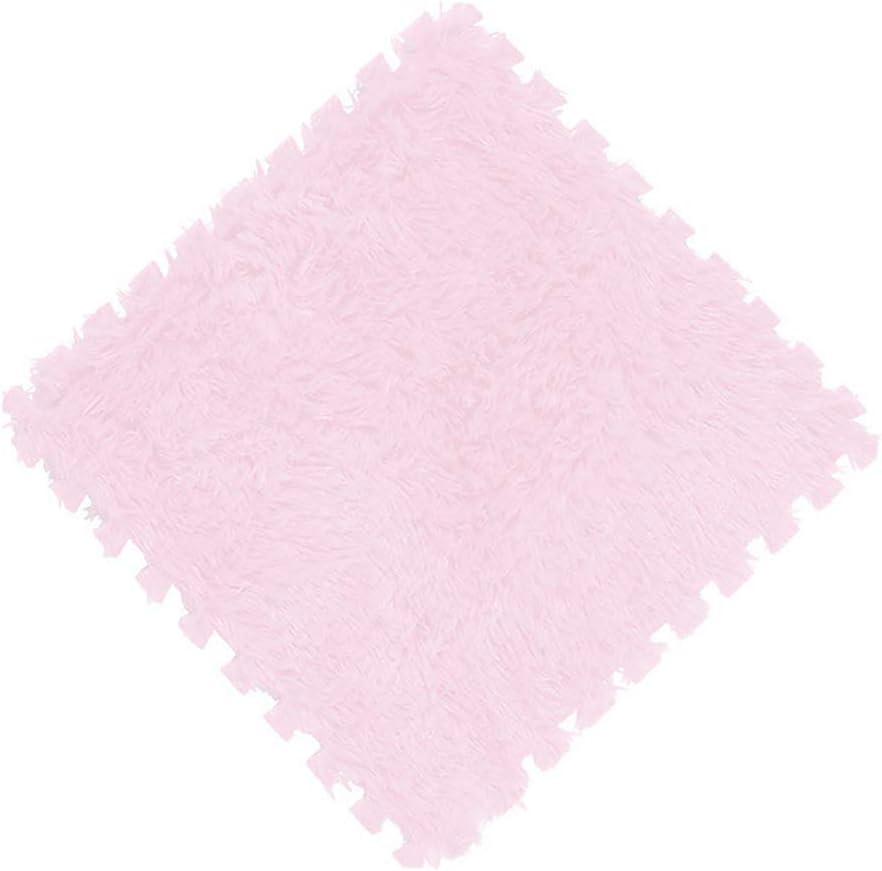 20 Pcs Plush Foam Floor Mat Square Carpet