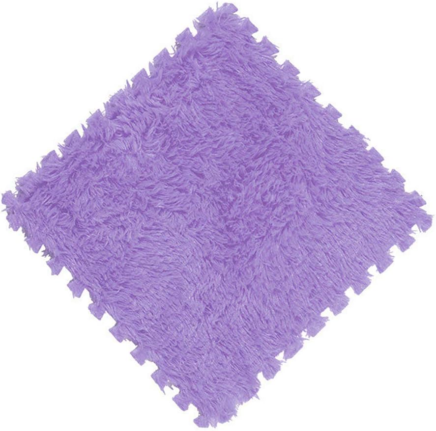 20 Pcs Plush Foam Floor Mat Square Carpet