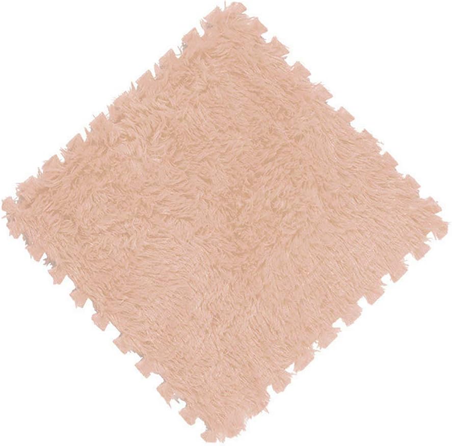 20 Pcs Plush Foam Floor Mat Square Carpet