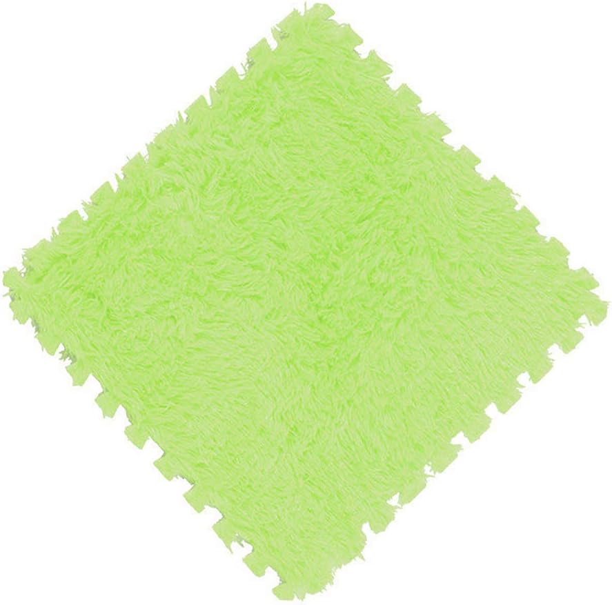 20 Pcs Plush Foam Floor Mat Square Carpet
