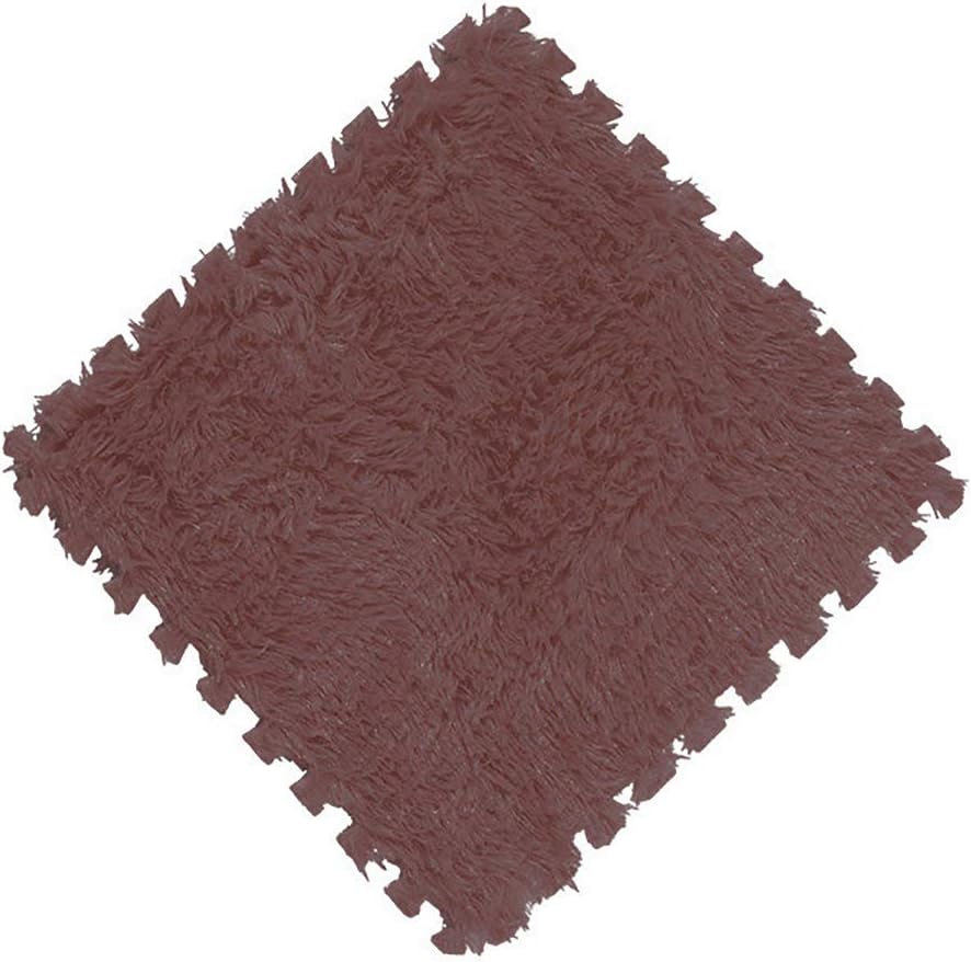 20 Pcs Plush Foam Floor Mat Square Carpet