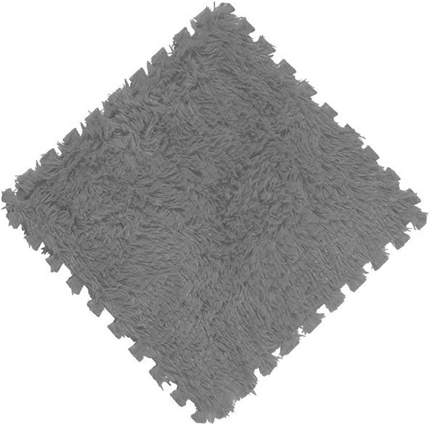 20 Pcs Plush Foam Floor Mat Square Carpet