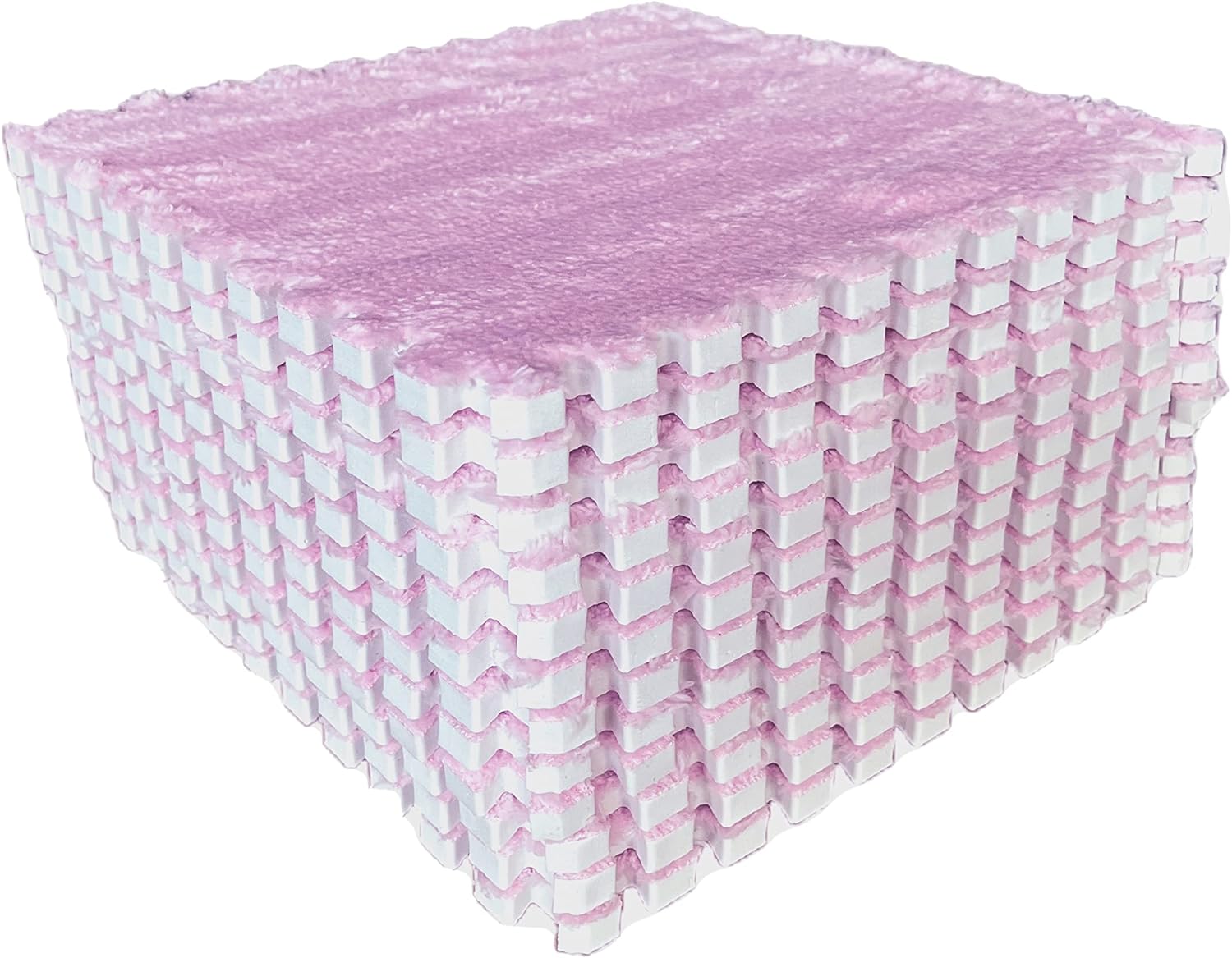 20 Pcs Plush Foam Floor Mat Square Carpet